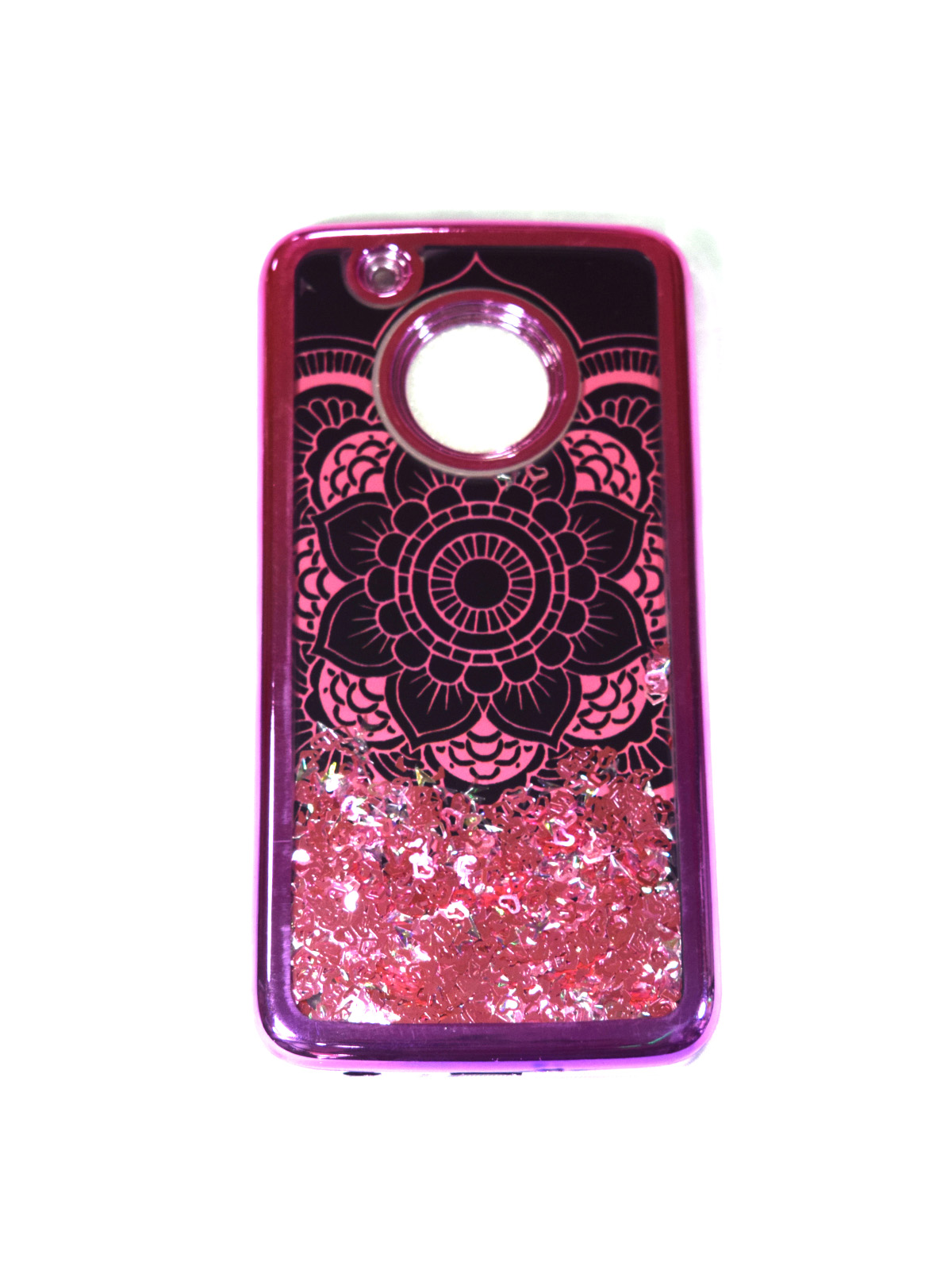 CARCASA PARA MOTOROLA DISEÑO BRILLO CON LIQUIDO MOTO G5