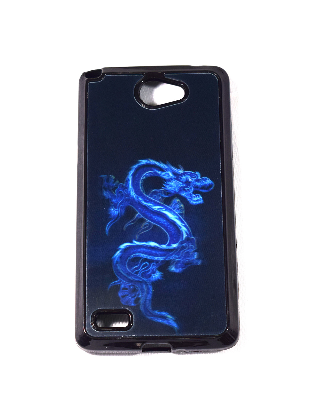 CARCASA PARA LG Bello II CON DISEÑO EN 3D-DRAGON AZUL