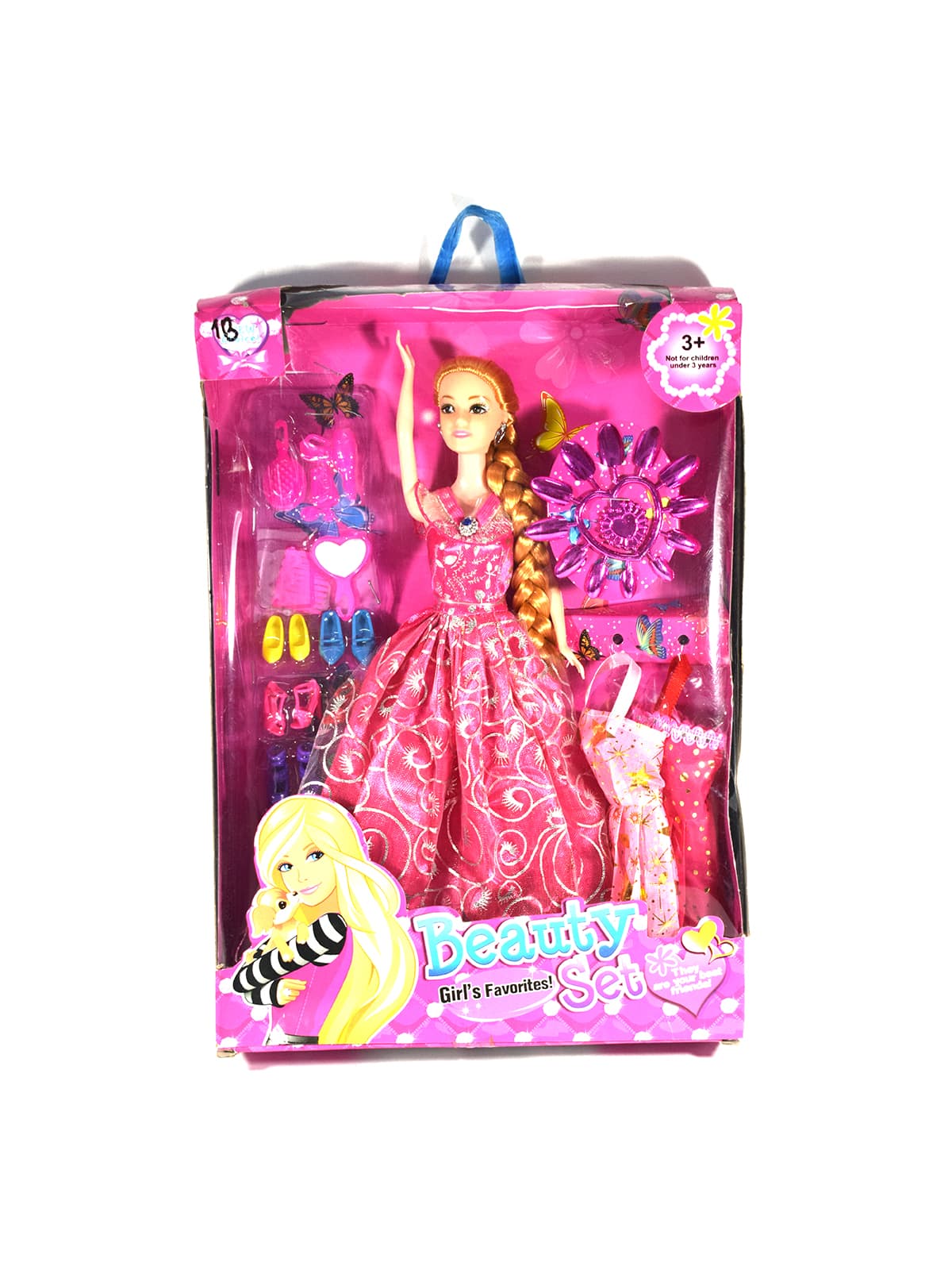 BARBIE JUEGO DE BELLEZA COLOR FUCSIA